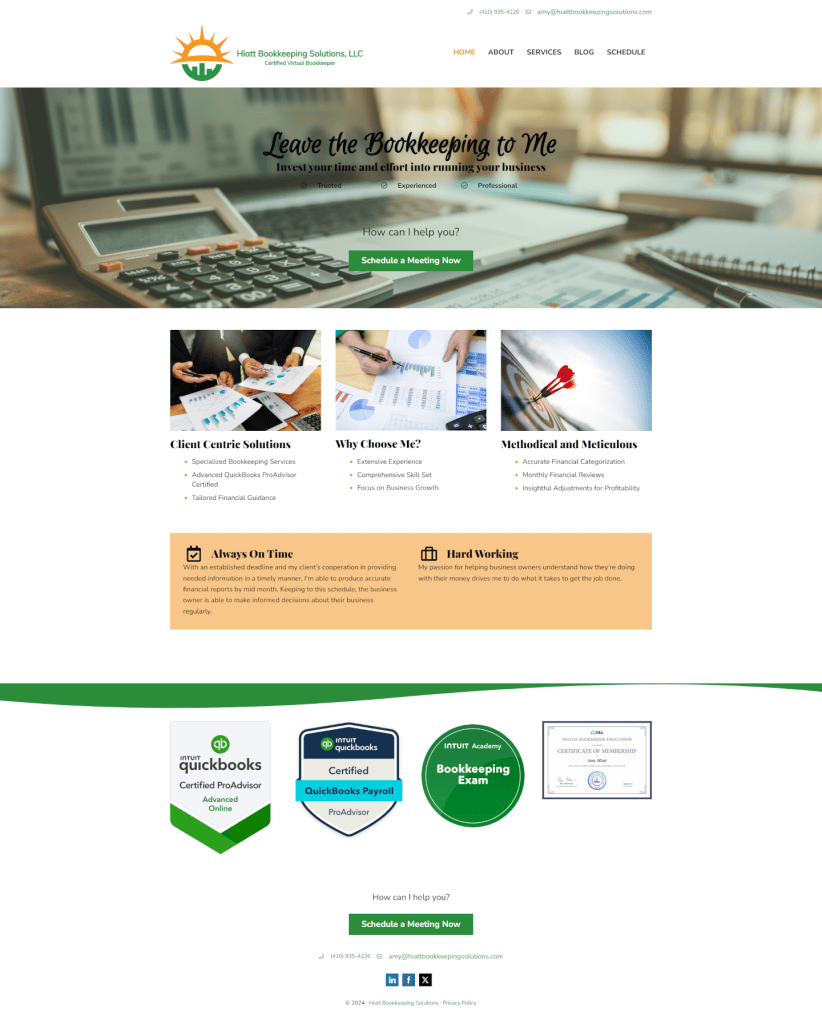 hiattbookkeepingsolutions com portfolio image
