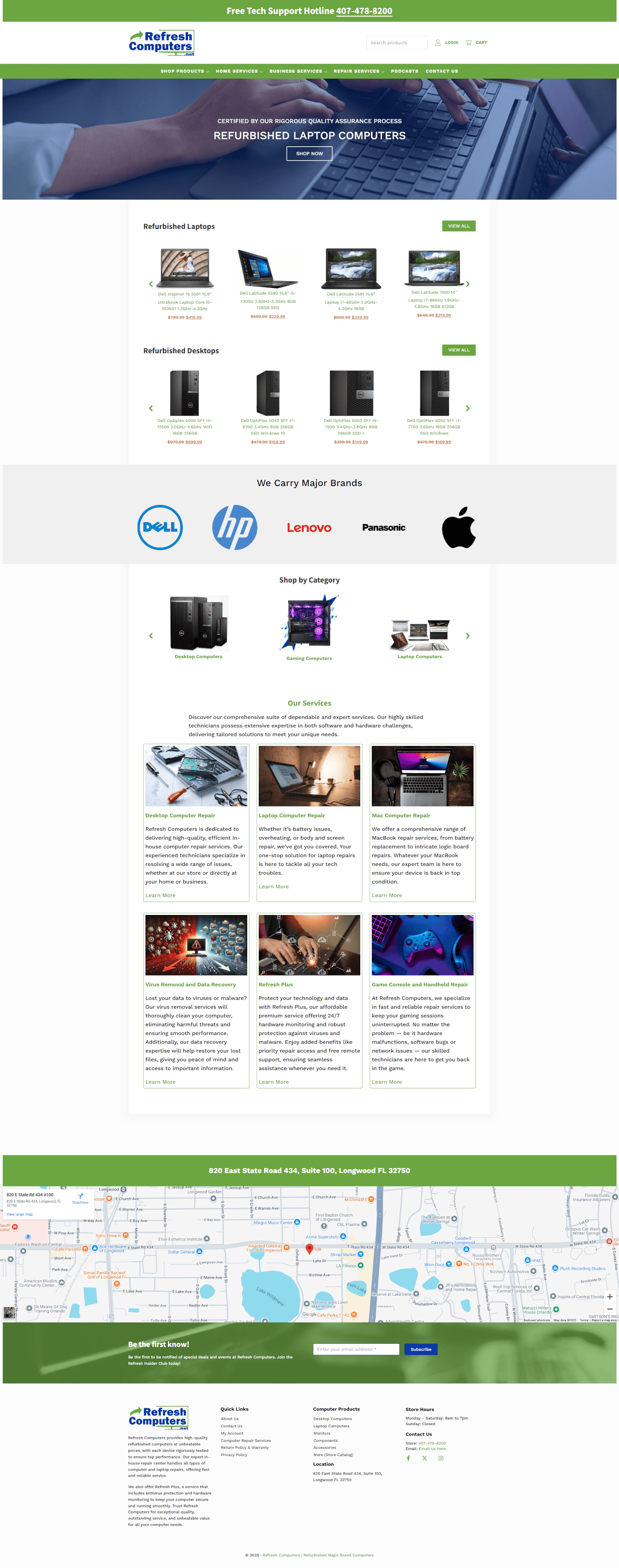 refreshcomputers net home page
